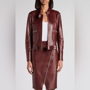 Tom ford Plonge leather Racer jacket size 38